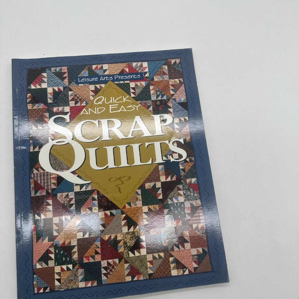 PB Book Quick and Easy Scrap Quilts Leisure Arts Sewing Crafts